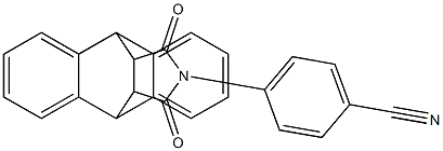 4-(16,18-dioxo-17-azapentacyclo[6.6.5.0~2,7~.0~9,14~.0~15,19~]nonadeca-2,4,6,9,11,13-hexaen-17-yl)benzonitrile 구조식 이미지