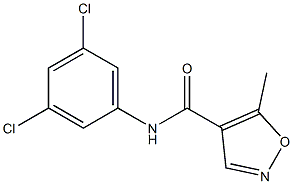 N-(3,5-dichlorophenyl)-5-methyl-4-isoxazolecarboxamide 구조식 이미지
