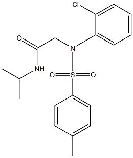 2-{2-chloro[(4-methylphenyl)sulfonyl]anilino}-N-isopropylacetamide Structure