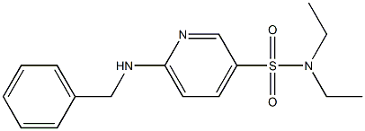 6-(benzylamino)-N,N-diethyl-3-pyridinesulfonamide 구조식 이미지