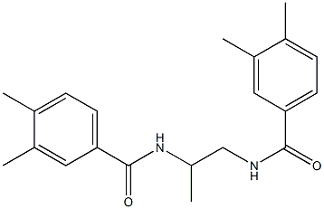 N-{2-[(3,4-dimethylbenzoyl)amino]-1-methylethyl}-3,4-dimethylbenzamide Structure