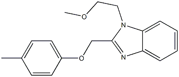 1-(2-methoxyethyl)-2-[(4-methylphenoxy)methyl]-1H-benzimidazole 구조식 이미지