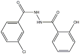3-chloro-N'-(2-hydroxybenzoyl)benzohydrazide Structure