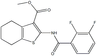 methyl 2-[(2,3-difluorobenzoyl)amino]-4,5,6,7-tetrahydro-1-benzothiophene-3-carboxylate Structure