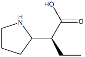 (2S)-2-(2-Pyrrolidinyl)butanoic acid Structure