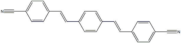 1,4-Bis(p-cyanostyryl)benzene Structure