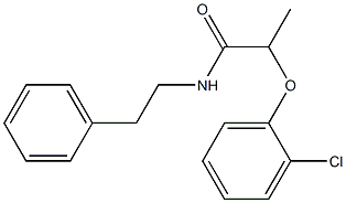 2-(2-chlorophenoxy)-N-phenethylpropanamide 구조식 이미지