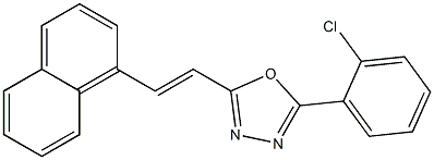 2-(2-chlorophenyl)-5-[(E)-2-(1-naphthyl)ethenyl]-1,3,4-oxadiazole Structure