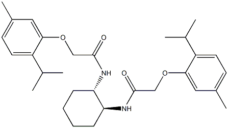 2-(2-isopropyl-5-methylphenoxy)-N-((1S,2S)-2-{[2-(2-isopropyl-5-methylphenoxy)acetyl]amino}cyclohexyl)acetamide Structure