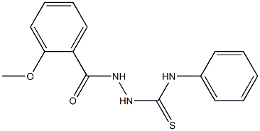 2-(2-methoxybenzoyl)-N-phenyl-1-hydrazinecarbothioamide Structure