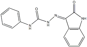 2-(2-oxo-1,2-dihydro-3H-indol-3-ylidene)-N-phenyl-1-hydrazinecarboxamide Structure