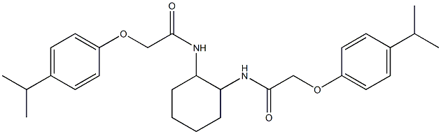 2-(4-isopropylphenoxy)-N-(2-{[2-(4-isopropylphenoxy)acetyl]amino}cyclohexyl)acetamide Structure