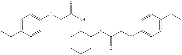 2-(4-isopropylphenoxy)-N-(2-{[2-(4-isopropylphenoxy)acetyl]amino}cyclohexyl)acetamide 구조식 이미지