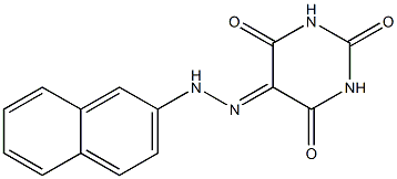 2,4,5,6(1H,3H)-pyrimidinetetrone 5-[N-(2-naphthyl)hydrazone] Structure