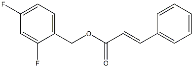 2,4-difluorobenzyl (E)-3-phenyl-2-propenoate 구조식 이미지