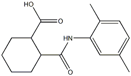 2-[(2,5-dimethylanilino)carbonyl]cyclohexanecarboxylic acid 구조식 이미지