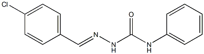 2-[(E)-(4-chlorophenyl)methylidene]-N-phenyl-1-hydrazinecarboxamide Structure