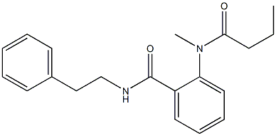 2-[butyryl(methyl)amino]-N-phenethylbenzamide Structure
