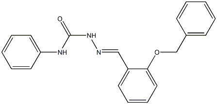 2-{(E)-[2-(benzyloxy)phenyl]methylidene}-N-phenyl-1-hydrazinecarboxamide Structure