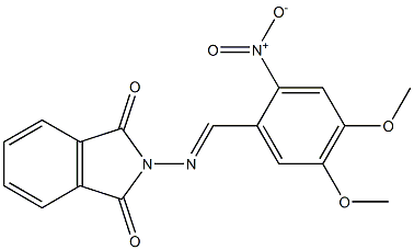 2-{[(E)-(4,5-dimethoxy-2-nitrophenyl)methylidene]amino}-1H-isoindole-1,3(2H)-dione Structure