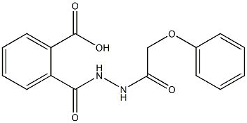 2-{[2-(2-phenoxyacetyl)hydrazino]carbonyl}benzoic acid 구조식 이미지