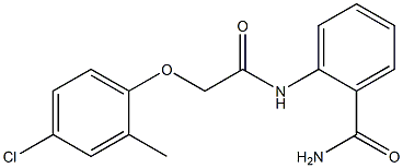 2-{[2-(4-chloro-2-methylphenoxy)acetyl]amino}benzamide 구조식 이미지