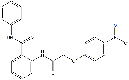 2-{[2-(4-nitrophenoxy)acetyl]amino}-N-phenylbenzamide Structure