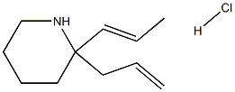 2-allyl-2-[(1E)-prop-1-enyl]piperidine hydrochloride 구조식 이미지