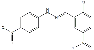 2-chloro-5-nitrobenzaldehyde N-(4-nitrophenyl)hydrazone 구조식 이미지