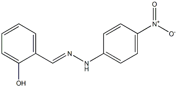 2-hydroxybenzaldehyde N-(4-nitrophenyl)hydrazone 구조식 이미지