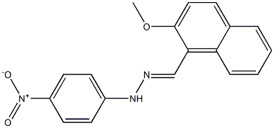 2-methoxy-1-naphthaldehyde N-(4-nitrophenyl)hydrazone 구조식 이미지