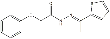 2-phenoxy-N'-[(E)-1-(2-thienyl)ethylidene]acetohydrazide 구조식 이미지