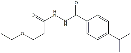 N'-(3-ethoxypropanoyl)-4-isopropylbenzohydrazide 구조식 이미지