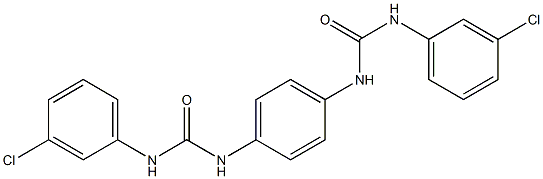N'-(4-{[(3-chloroanilino)carbonyl]amino}phenyl)-N-(3-chlorophenyl)urea Structure