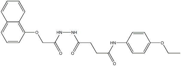 N-(4-ethoxyphenyl)-4-{2-[2-(1-naphthyloxy)acetyl]hydrazino}-4-oxobutanamide 구조식 이미지