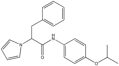 N-(4-isopropoxyphenyl)-3-phenyl-2-(1H-pyrrol-1-yl)propanamide Structure