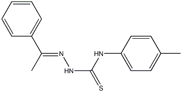 N-(4-methylphenyl)-2-[(E)-1-phenylethylidene]-1-hydrazinecarbothioamide Structure