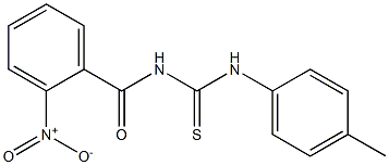 N-(4-methylphenyl)-N'-(2-nitrobenzoyl)thiourea Structure