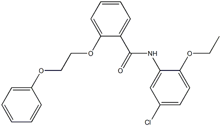 N-(5-chloro-2-ethoxyphenyl)-2-(2-phenoxyethoxy)benzamide 구조식 이미지