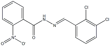 N'-[(E)-(2,3-dichlorophenyl)methylidene]-2-nitrobenzohydrazide 구조식 이미지