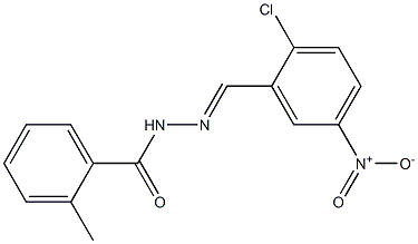 N'-[(E)-(2-chloro-5-nitrophenyl)methylidene]-2-methylbenzohydrazide Structure