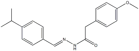 N'-[(E)-(4-isopropylphenyl)methylidene]-2-(4-methoxyphenyl)acetohydrazide Structure