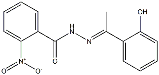 N'-[(E)-1-(2-hydroxyphenyl)ethylidene]-2-nitrobenzohydrazide 구조식 이미지