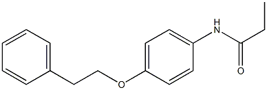 N-[4-(phenethyloxy)phenyl]propanamide Structure