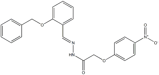 N'-{(E)-[2-(benzyloxy)phenyl]methylidene}-2-(4-nitrophenoxy)acetohydrazide Structure