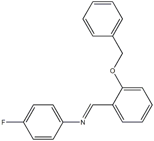 N-{(E)-[2-(benzyloxy)phenyl]methylidene}-N-(4-fluorophenyl)amine 구조식 이미지