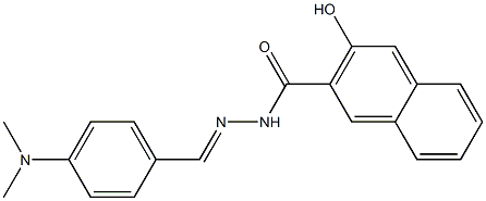 N'-{(E)-[4-(dimethylamino)phenyl]methylidene}-3-hydroxy-2-naphthohydrazide Structure