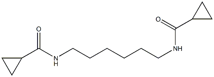 N-{6-[(cyclopropylcarbonyl)amino]hexyl}cyclopropanecarboxamide 구조식 이미지