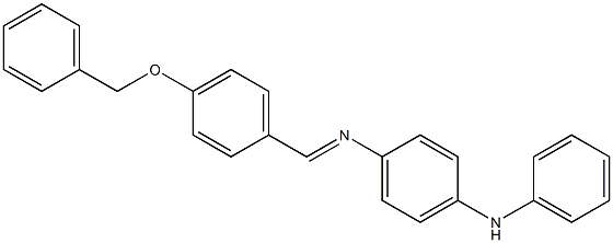 N-(4-anilinophenyl)-N-{(E)-[4-(benzyloxy)phenyl]methylidene}amine Structure