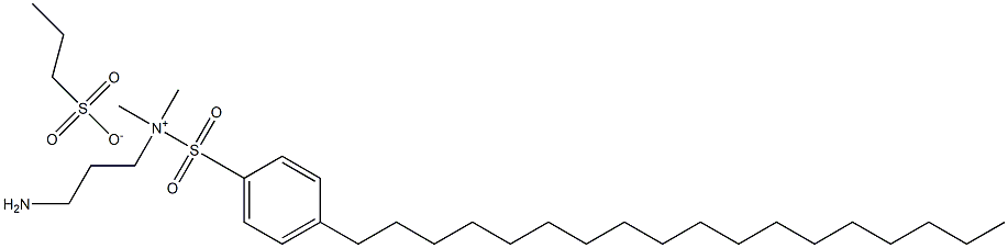 dimethyl p-octadecyl phenylsulfonyl amino propyl ammoium propylsulfonate 구조식 이미지